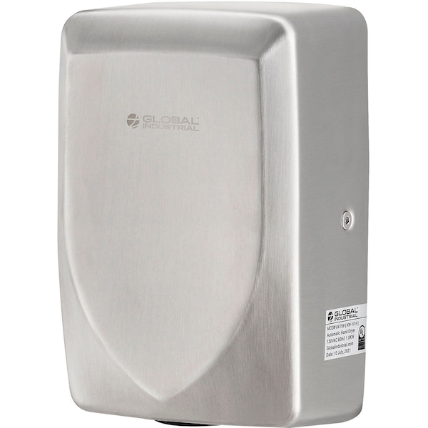 Global Industrial High Velocity Automatic Hand Dryer, ADA Compliant